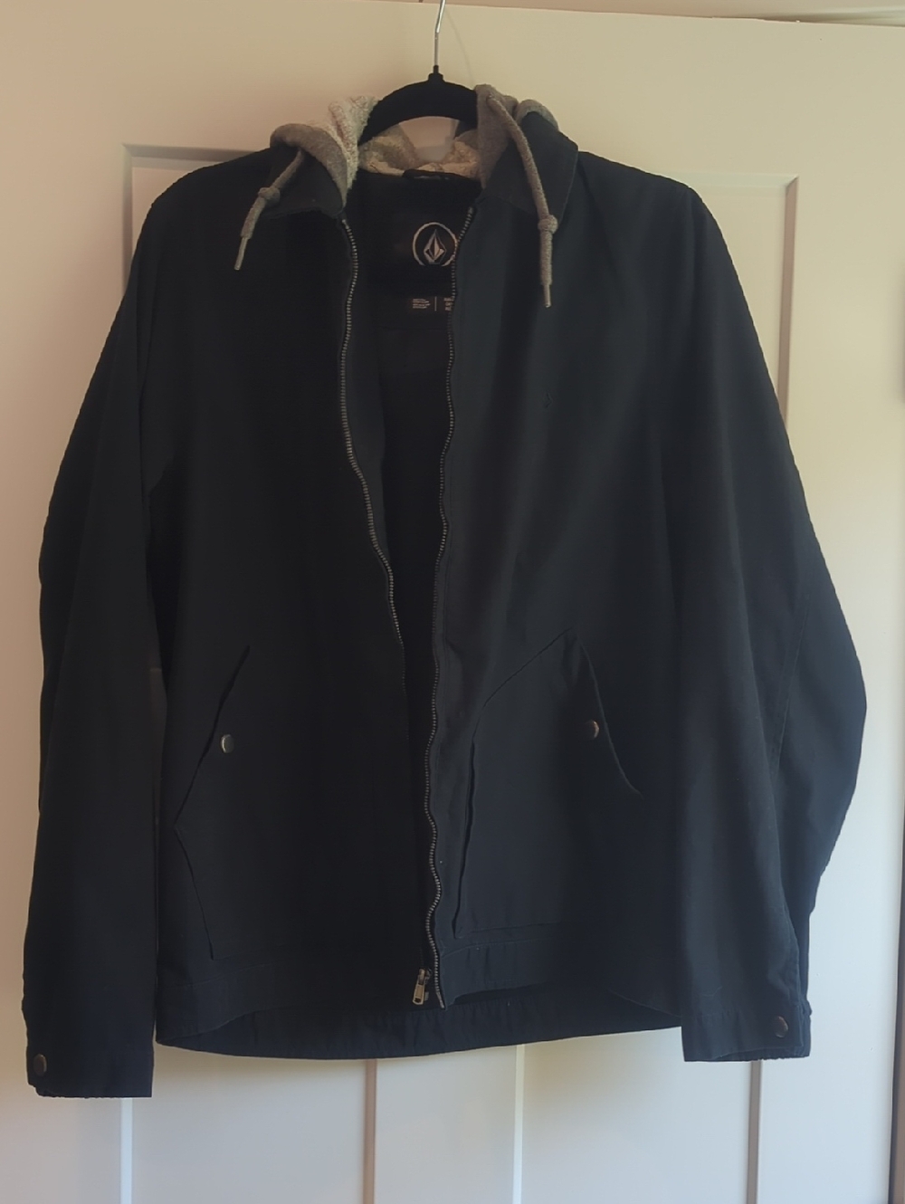 Volcom Black Hooded Jacket